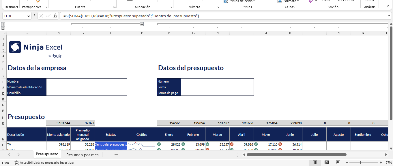 descarga gratis planilla excel como armar prespuesto en excel 