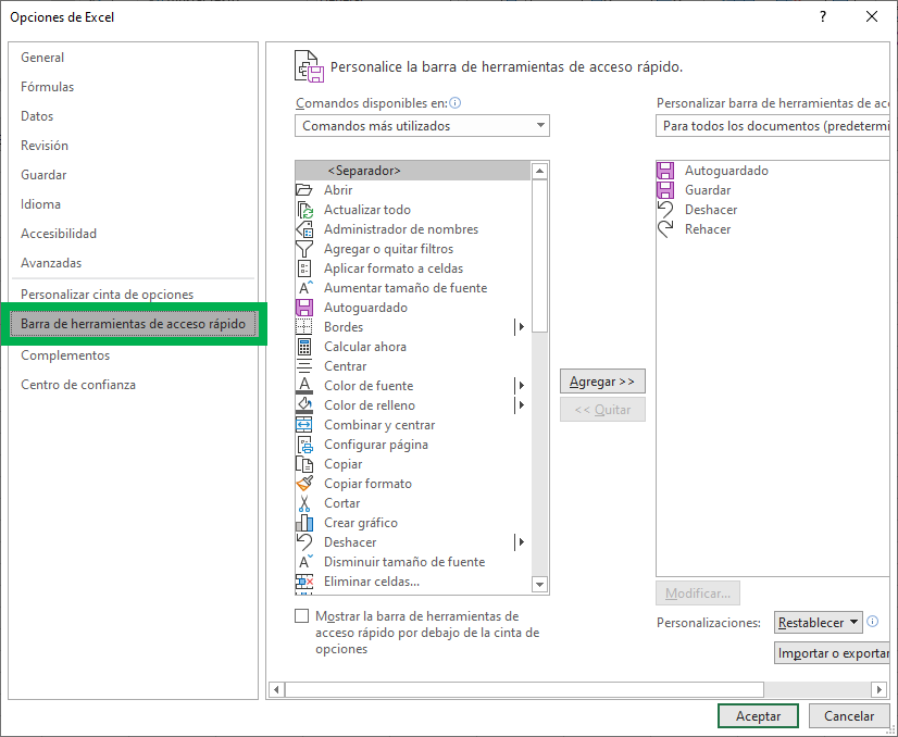 atajos del teclado en excel herramientas de acceso rápido atajos en excel