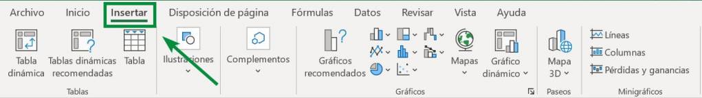 Excel excel herramientas gráficos gráfico de línea insertar