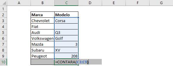 como contar celdas en excel como contar celdas no vacias en excel