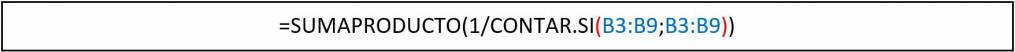 contar valores unicos en excel contar celdas en excel contar celdas unicas en excel