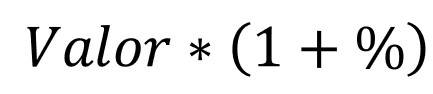 Percentage increase formula