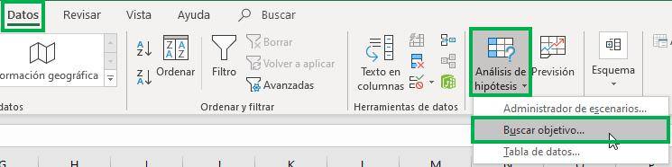 search for objective in excel find an unknown in excel