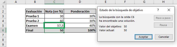 buscar objetivo en excel despejar una formula en excel encontrar una incognita en excel