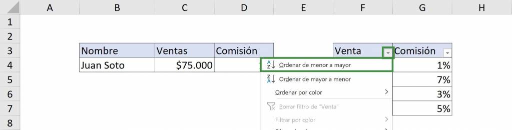 Sort data for SEARCH function in Excel 