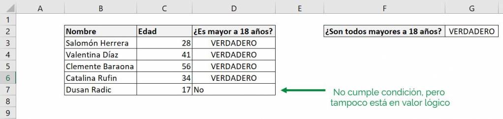 Excel function IF AND combine 2 conditions explanation example age logical values case tip ninja