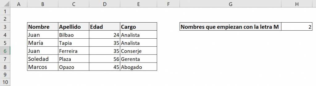 Excel count.if count if example asterisk wildcard wildcard result