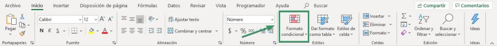 Tipos de formatos condicionales