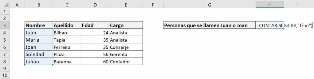 Excel count.if count if example question mark wildcard wildcard