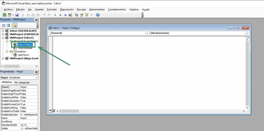 Programar macros en excel con editor de visual basic