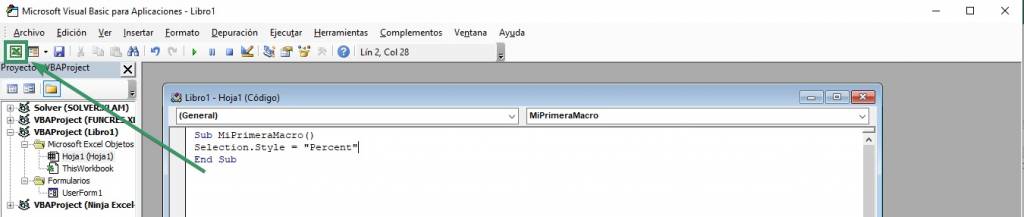 Programar macros en excel con editor de visual basic