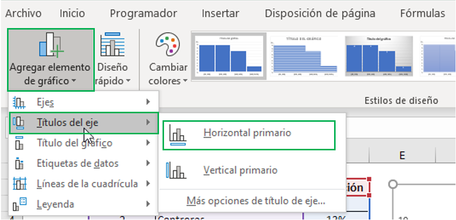 diseño histograma titulo del eje histograma en excel poligono de frecuencias en excel