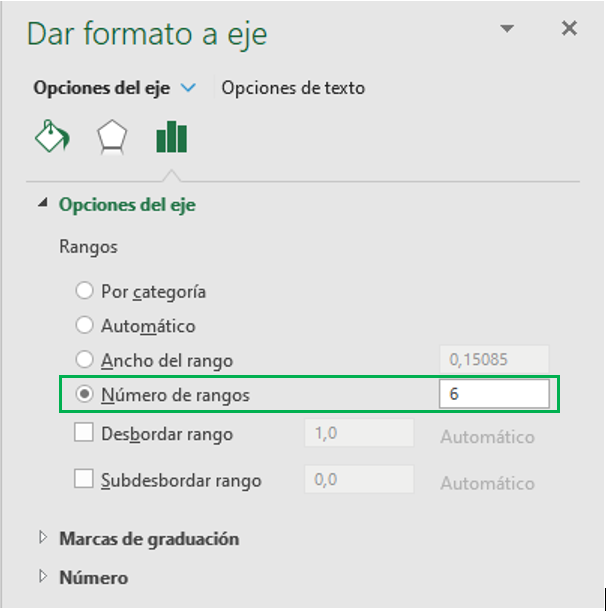 histograma en excel cantidad de rangos cantidad de bins poligono de frecuencias