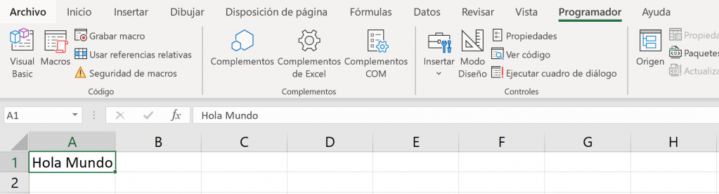 Running the first macro in Excel VBA