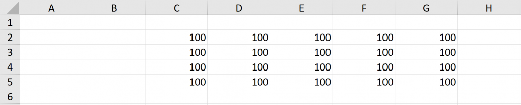 Ejemplo 2 Columnas y filas VBA en Excel