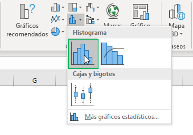 histograma en excel, grafico de frecuencias poligono de frecuencia