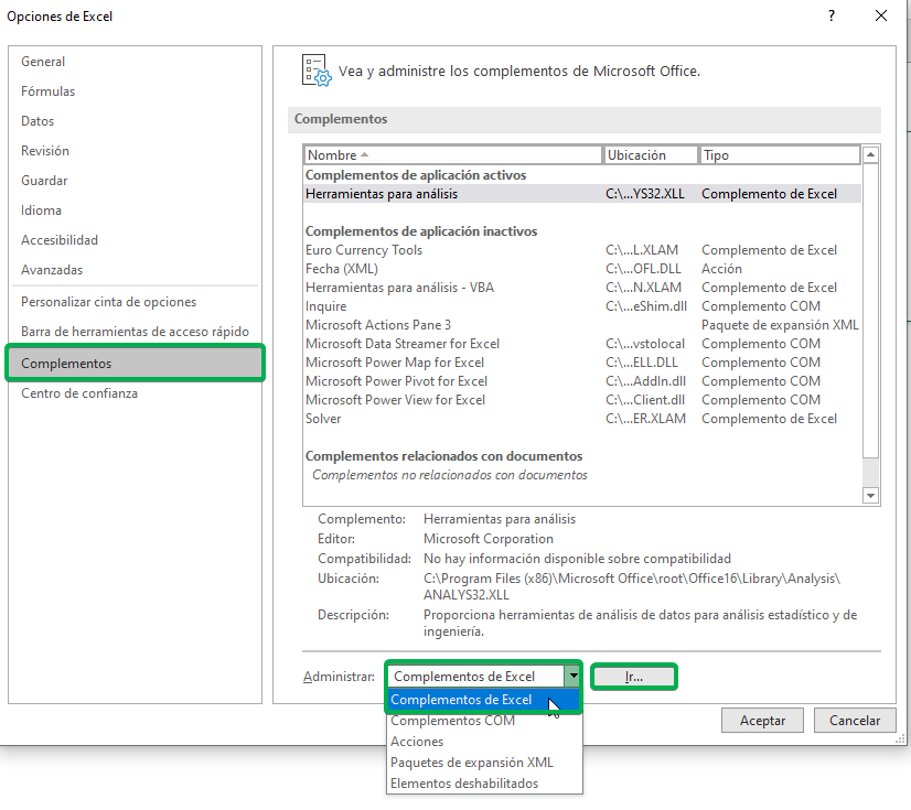 herramientas de análisis excel regresion lineal analisis de regresion excel