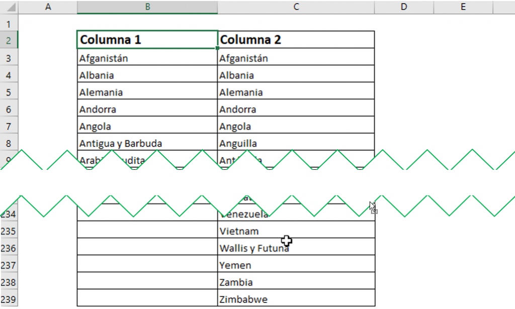 comparar entre dos dos columnas en excel comparar coincidencias y diferencias en excel