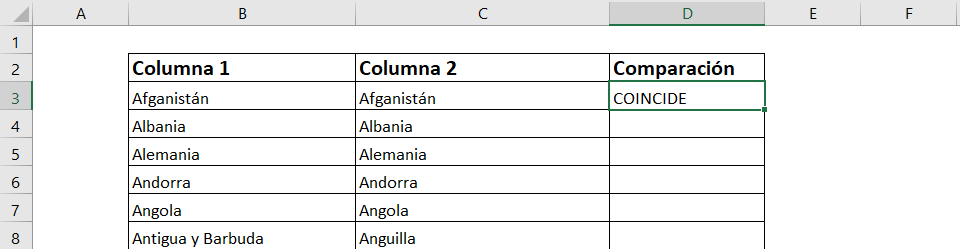 compare two columns in excel compare two cells in excel and return text