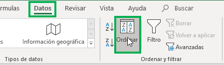 ordenar datos comparar columnas en excel comparar dos celdas en excel