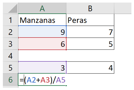 Replicar fórmulas.