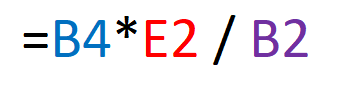 Fórmula que se usa para convertir de kilos a libras en Excel.