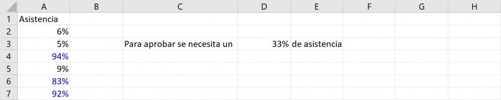 Resultado del loop columna completa en VBA de Excel