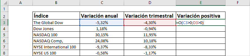 excel or, excel yes or, or excel