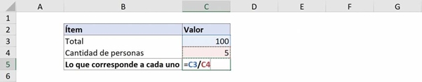 formula for division