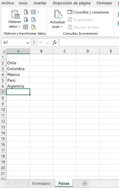 Paso 1 - Ordenar datos en otra hoja