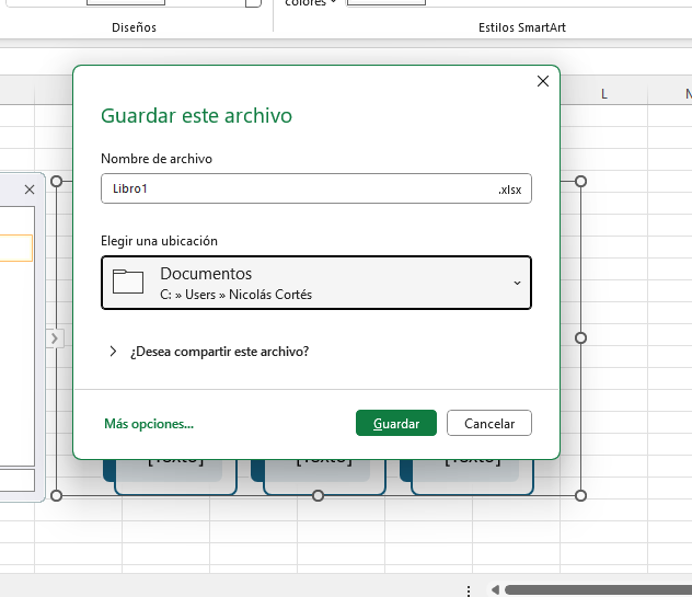 Guardar archivo en Microsoft Excel