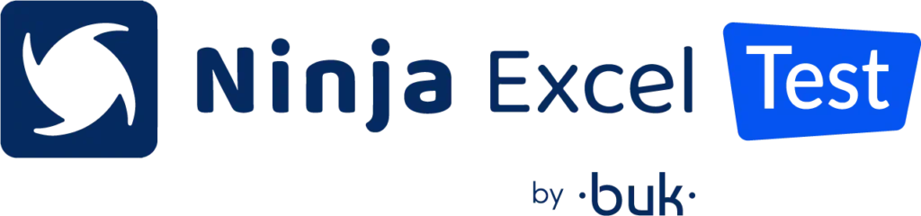 Logotipo del Ninja Excel Test, herramienta de diagnóstico para los Cursos de Excel para Recursos Humanos que mide el nivel de dominio en menos de 45 minutos.