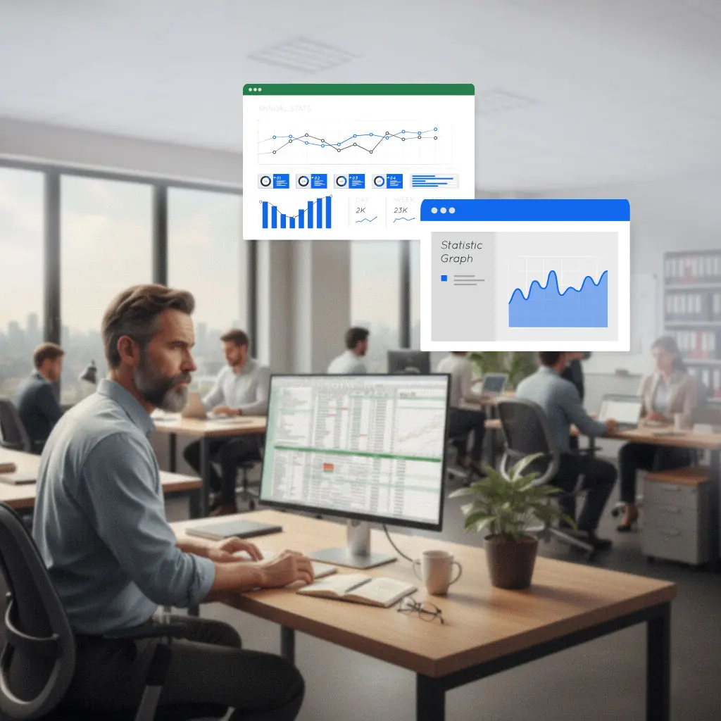Excel en servicios y consultorías para ordenar reportes, cumplir plazos y reducir errores.