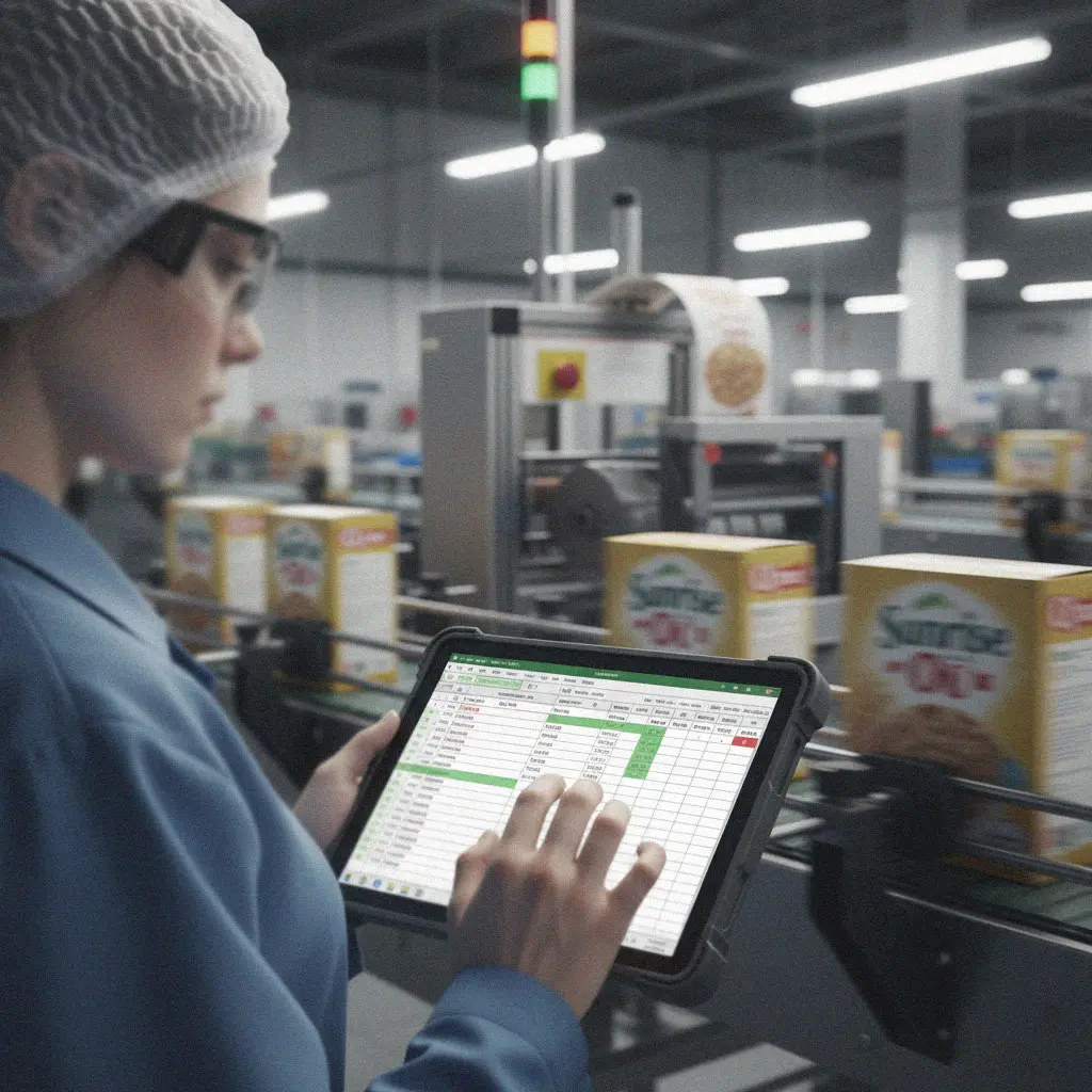 Excel en empaque y etiquetado: consolidar unidades y validar lotes sin errores