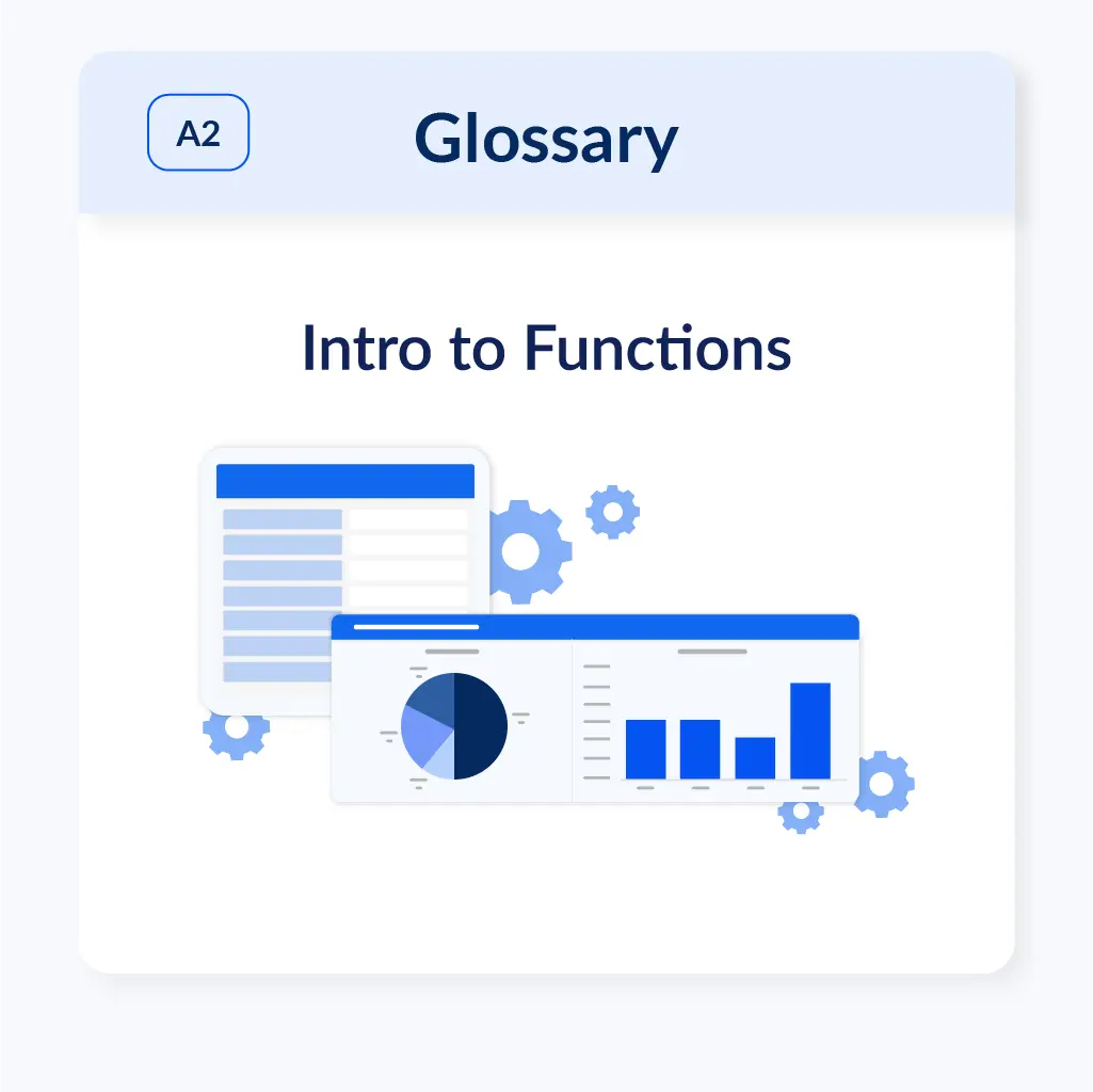 Enterprise Excel training platform offering downloadable glossaries and learning resources to reinforce Excel skills