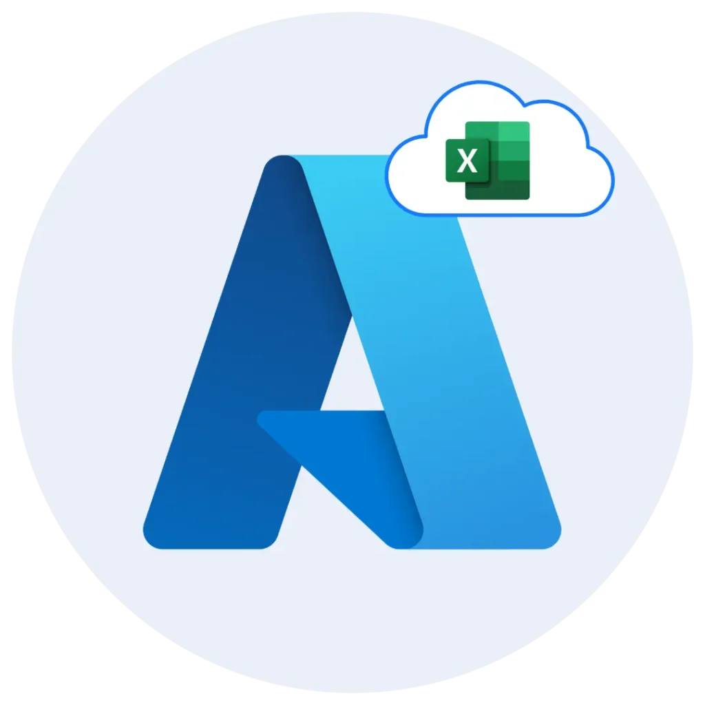 Enterprise Excel training platform running on secure and scalable Microsoft Azure infrastructure for large-scale training