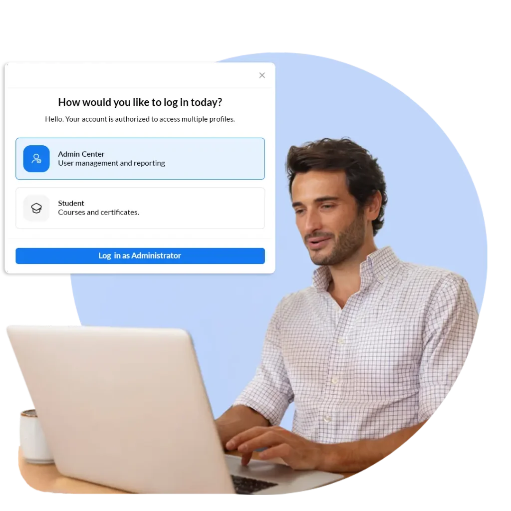 Admin Center for managing Excel training for businesses and tracking team progress in Ninja Excel