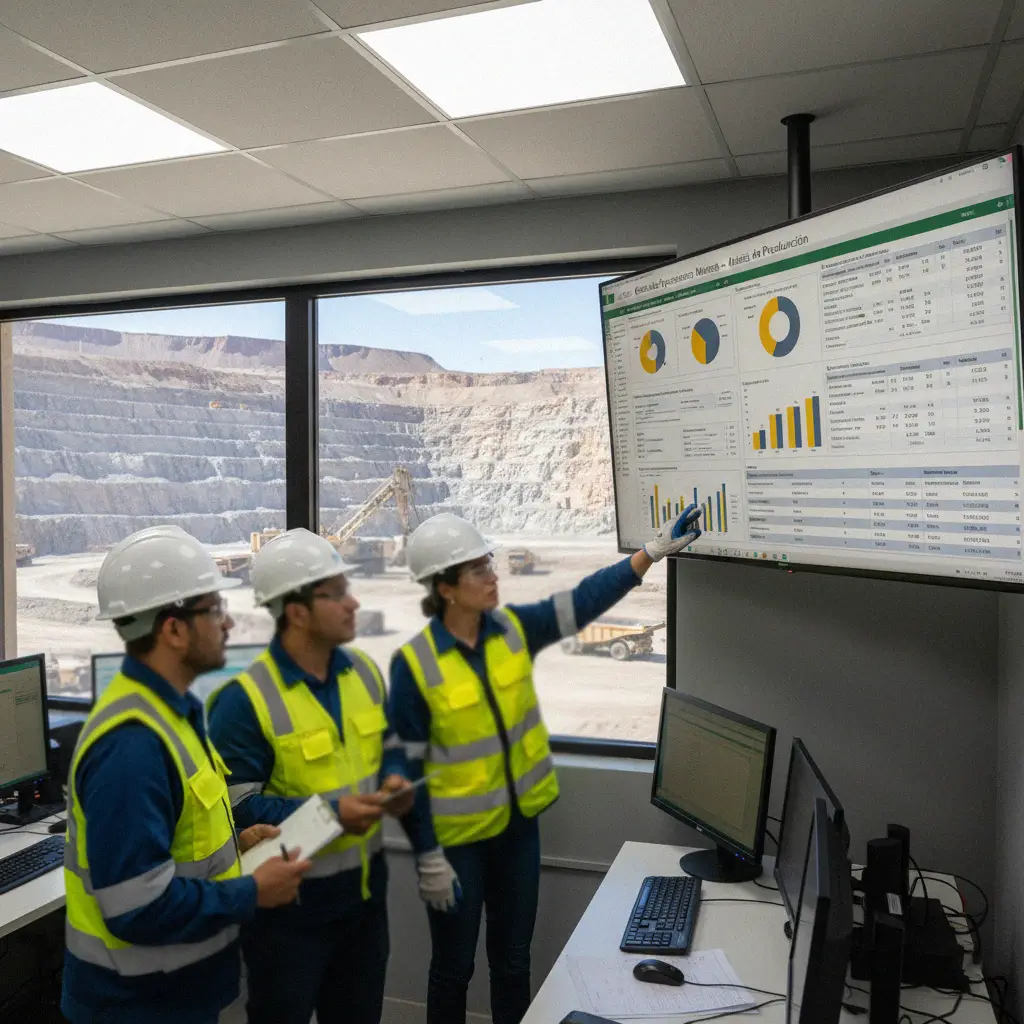 Excel training for energy and mining manufacturing teams consolidating operational data