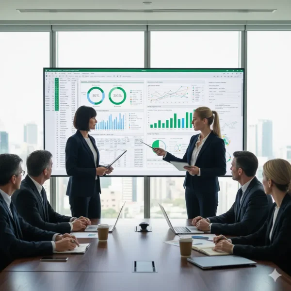 Excel training for HR and learning and development teams in the food and beverage industry assessing skill levels, tracking certification progress and reporting training results