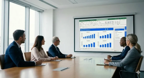 Excel training for healthcare finance teams consolidating operational data cost analysis and budget comparison reports