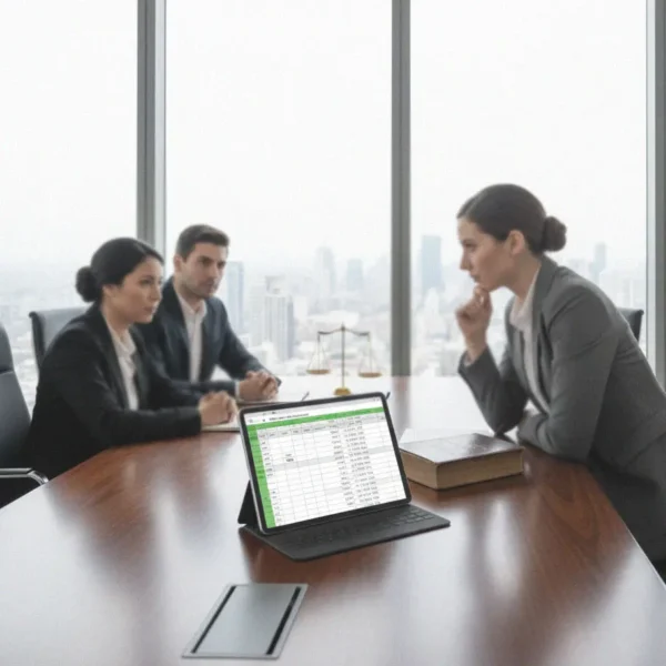 Excel training for legal services teams in the professional services industry organizing deadlines and billing reports