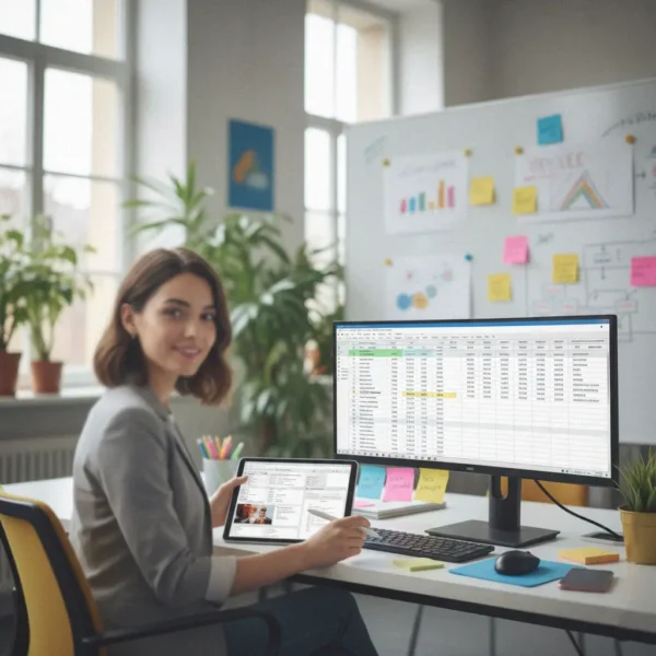 Excel training for marketing agencies in the professional services industry consolidating campaign metrics and performance data